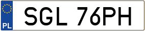 Trailer License Plate